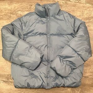 ‘A New Day’ Light Blue Puffer Jacket